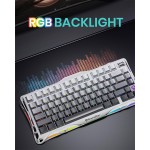 خرید کیبورد GravaStar Mercury K1 - بی‌سیم - سوییچ مکانیکی خطی با قابلیت تعویض سریع - نسخه Gradient White